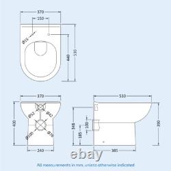 Nes Home Gris Unité de Lavabo 900mm, Unité de WC & Toilette Adossée au Mur