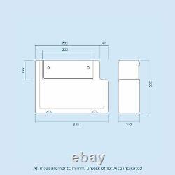 Nes Home Gris Unité de Lavabo 900mm, Unité de WC & Toilette Adossée au Mur