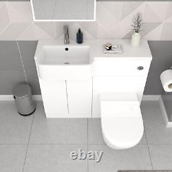 Nes Home LH Bassin Poignée en Laiton Unité WC Toilette L Forme Baignoire & Écran de Panneau