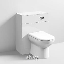 Nuie Mayford Retour Au Mur Wc Toilettes Unité 600mm Large X 300mm Deep Gloss White
