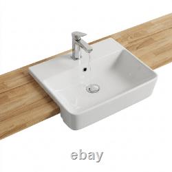 Oliver Cashmere meuble-lavabo de salle de bain shaker ajusté 1300 mm WC avec dessus en chêne massif