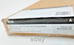 Pack de fascia de meuble de salle de bain slab dos au mur Muse gris pierre 50 cm Roper Rhodes R2
