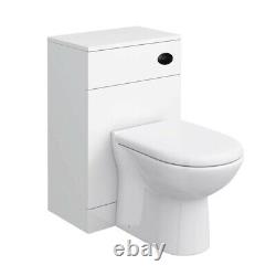 Retour Au Mur Btw Wc Pan Toilette Custerne Dissimulée, Siège & Vanity Unittap Noir