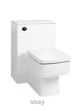 Retour Au Mur Btw Wc Pan Toilette Custerne Dissimulée, Siège & Vanity Unittap Noir
