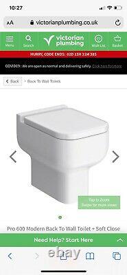 Revenir À Wall Btw Square Wc Pan Toilet Seat Concealed Cistern & Wc Units & Vanity