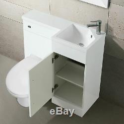 Runole De La Main Droite De La Salle De Bains Blanc Vanity Wc Bassin Dos Au Mur Toilettes
