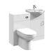 Salle De Bain 450mm Vanity Unit Sink Basin Linton Retour À La Suite De Meubles Muraux De Toilette
