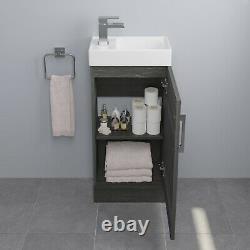 Salle De Bain Moderne Toilettes & Bassin Sink Vanity Meubles 900mm Charcoal Finition
