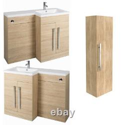 Salle De Bains Vanity Unit Toilet Combined Suite Basin Sink Left Right Hand Furniture