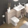 Suite Linnea Cashmere Avec Meuble Vasque De 600 Mm Et Unit&eacute; Wc Adoss&eacute;e Au Mur