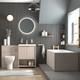 Suite Linnea En Cachemire Avec Meuble Vasque, Wc Adoss&eacute; Au Mur Et Baignoire Gol