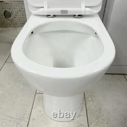 Suite de salle de bain avec ensemble de meuble-lavabo de 1050 mm incluant cuvette de toilettes Roca à hauteur de confort Imelda