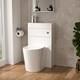 Toilette Dos Au Mur 2-en-1 Compacte Nes Home Et Unit&eacute; Wc Avec Lavabo Combin&eacute;