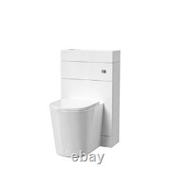 Toilette dos au mur 2-en-1 compacte Nes Home et unité WC avec lavabo combiné