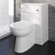 Toilettes Wc Adossées Au Mur Siège à Fermeture Douce Moderne Blanc Brillant Unité De Mobilier Wc