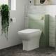 Unité Wc Nuie Arno Adossée Au Mur 500mm De Largeur Vert Satiné