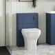 Unit&eacute; Wc Nuie Deco Dos Au Mur 500mm De Largeur Satin Bleu