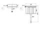 Unité De Toilette Wc Nuie Classique Adossée Au Mur 500 Mm De Largeur Gris Satiné