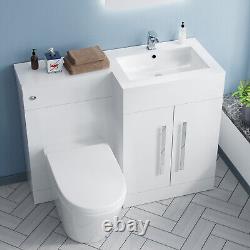 Unité de lavabo Nes Home 1100 mm à droite pour WC sans rebord à poser contre le mur en kit