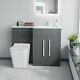 Unité De Lavabo Nes Home Rh 1100mm, Unité De Wc Et Toilettes Murales Elora Grey