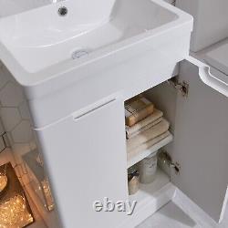 Unité de lavabo de luxe Matt Grey comprenant une suite de toilettes avec cuvette RAK