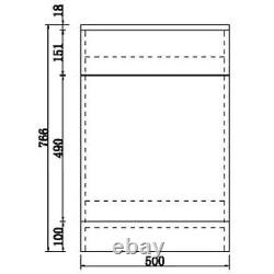 Unité de lavabo de toilette de salle de bain combinée avec unité de tiroirs de lingerie noire de 1564mm