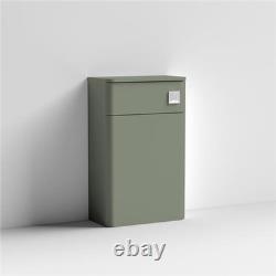 Unité de toilette WC Nuie Core dos au mur 500 mm de large vert satiné