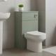 Unit&eacute; De Toilette Wc Dos Au Mur Nuie Classique 500 Mm De Large Vert Satin&eacute;