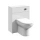 Unité De Toilettes Wc Nuie Mayford Dos Au Mur, Largeur 500 Mm X Profondeur 330 Mm, Blanc Brillant.