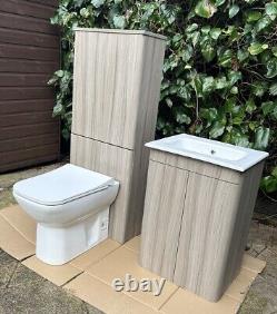 Unité de vanité Calypso 500mm + toilettes et boîte arrière BTW, prix de vente conseillé de 1000 £