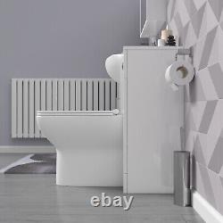 Unité de vanité blanche Nes Home 1050mm avec unité de toilettes et toilette dos au mur