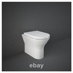 Unité de vanité de lavabo de salle de bain de luxe Matt Grey comprenant une suite de toilettes RAK