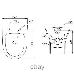 Unité de vanité de lavabo de toilette de salle de bain d'Aurora en gris brillant 600mm