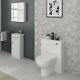 Veebath Linx Vanity Basin Cabinet & Wc Retour Au Mur Toilettes Meubles Unité Suite