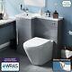 Vestiaire 900mm Gris Wc Ensemble De Meuble-lavabo En Kit Toilette Sink Ellen