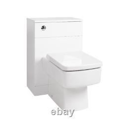 Wc Unit Salle De Bain Vanité Square / Forme Fermer Coupled Toilette Avec Siège + Cistern