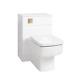 Wc Unit Salle De Bain Vanity Squareforme Btw Toilette Siège Cistern Brossedbrass Control