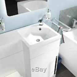 Welbourne 900 MM De Bain Bassin Blanc Évier Wc Unité Vanity Retour Au Mur Toilettes Rh